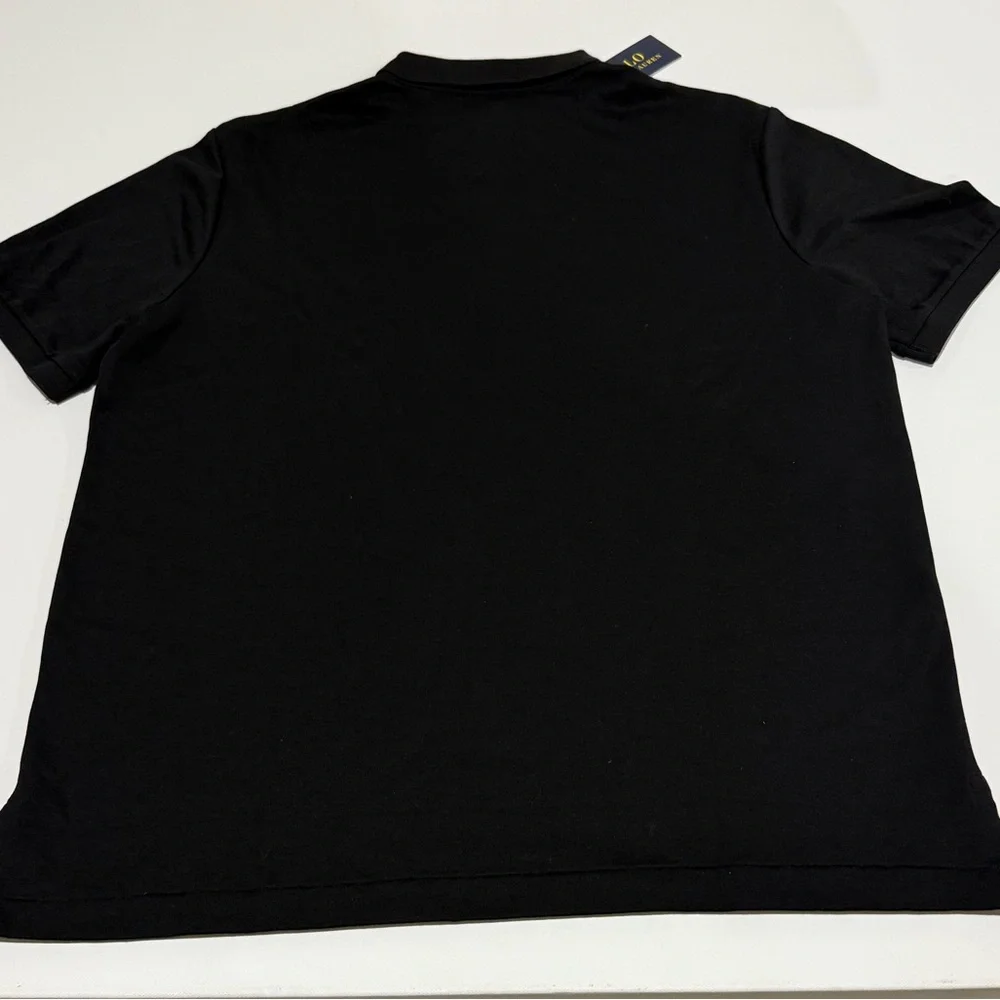 Ralph Lauren Men's Black Polo Shirt Soft Cotton  size M - Picture 5 of 6